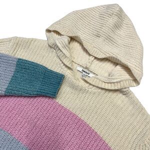 DKNY Youth Girls Pastel Hooded Knit Sweater, DKNY Girls‎ Soft Pastel Hoodie 469